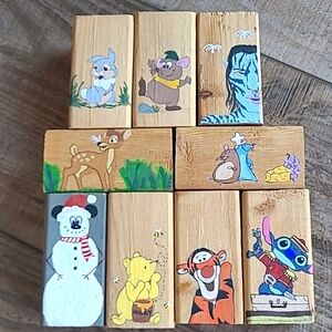 Painted wooden blocks! CAN BUY SEPARATELY!